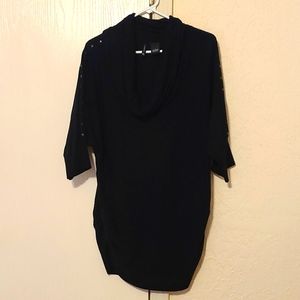 Large cowl neck blouse